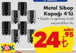 METAL SİBOP KAPAĞI 4’LÜ METAL SİBOP KAPAĞI 4’LÜ
